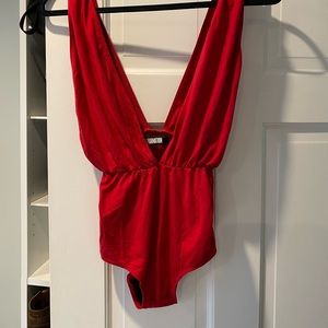 Red Reformation Body Suit, Small
